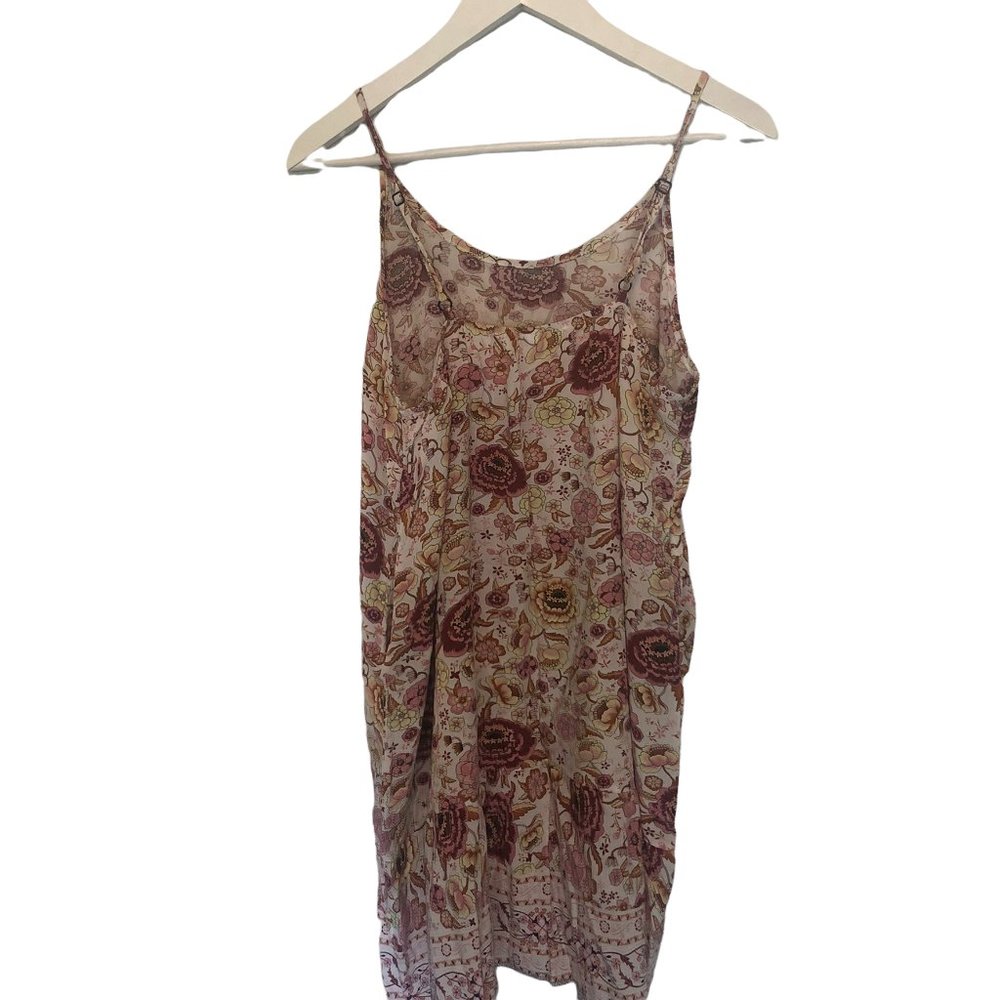 Boho Floral Dress Sleeveless Adjustable Strap Beach
